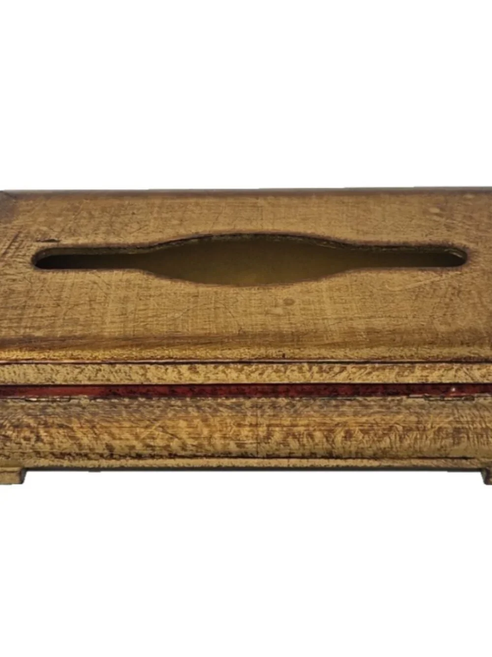 Vintage 1990s Labrazel Italian Florentine Gilded Wood Tissue Box Luxury Label